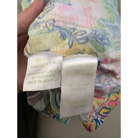 Lilly Pulitzer Romper Size 4-5 Pockets Pull on Style Cotton Aleene Romper in Sur - Picture 5 of 8